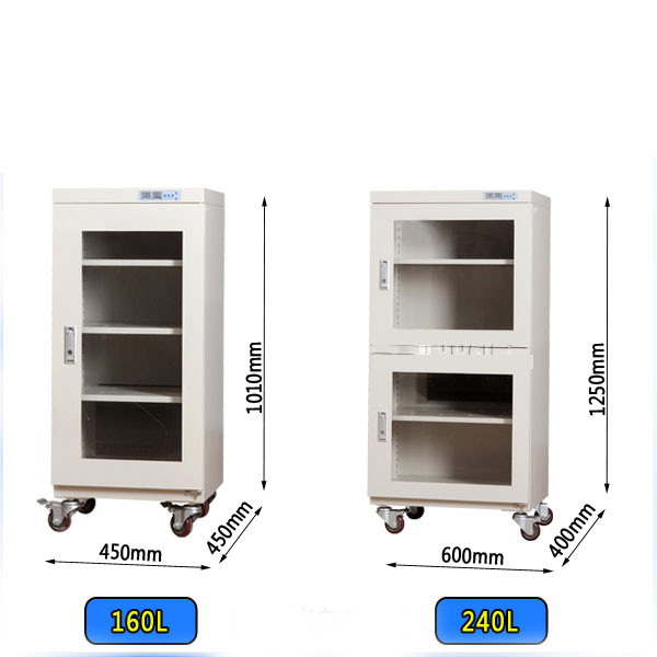 Moisture Proof 240L Electronic Dry Cabinet for camera lenses 3 Adjustable Shelves​